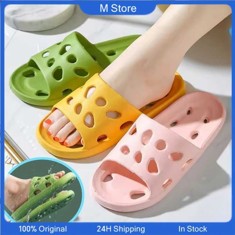 NewDenBer Shower Shoes – Non-Slip, Quick-Dry Slides For Men & Women, With Drain Holes, For Pool, Gym, Beach