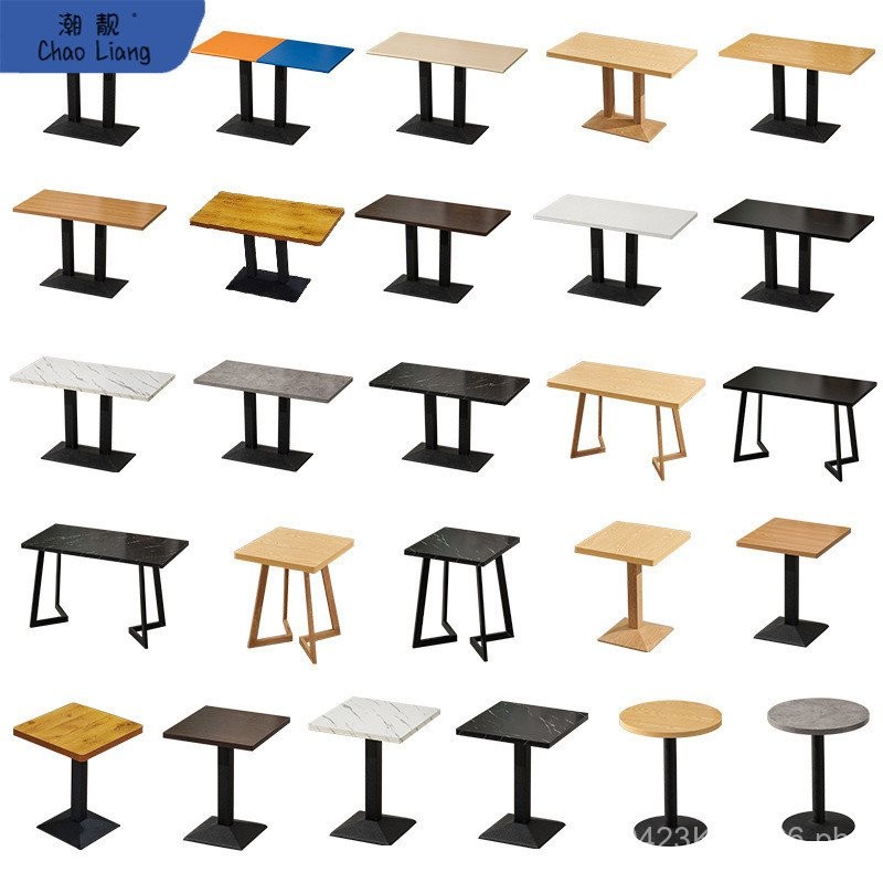 Table Dining Table Fast Food Restaurant Round Table Commercial Milk Tea ...