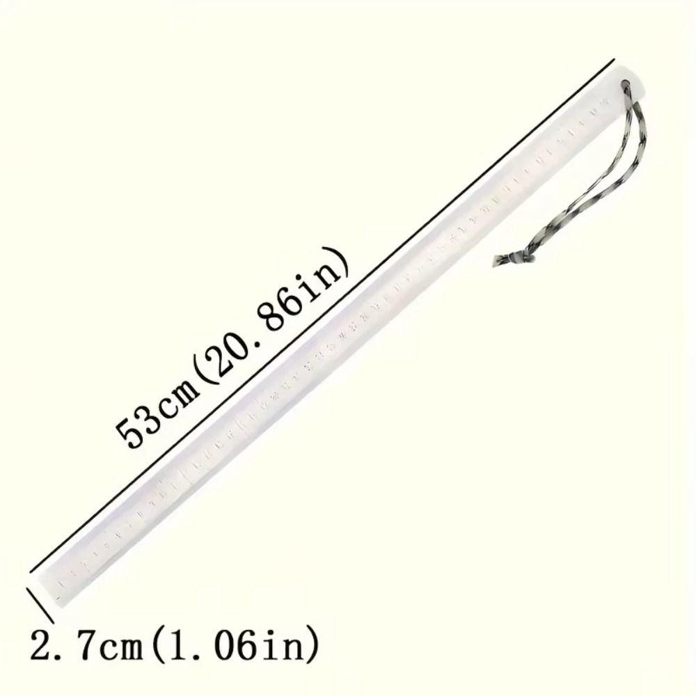 SWEETJOHN Stainless Steel Ruler, Dual-Scale 53cm Forging Stick Ruler ...