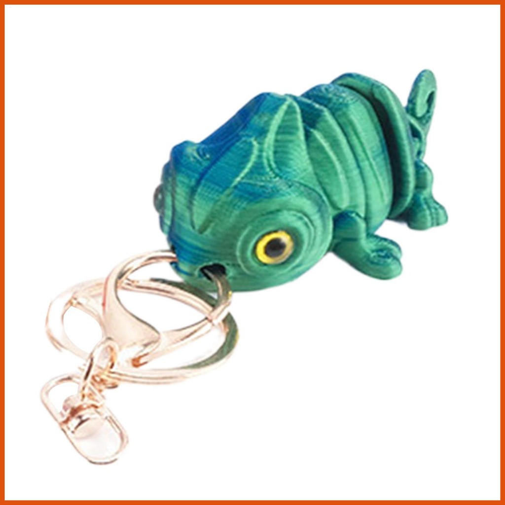 3D Printed Keychain Decorative Movable Joint Simulated Lizard Pendants ...