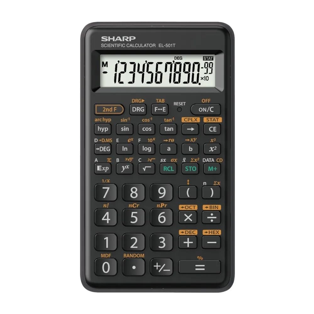 SHARP Function Calculator Simple & Compact 73 Functions Entry Model ...