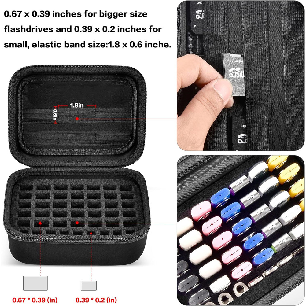 Usb flash drive case sd card usb flash drive storage bag for usb flash