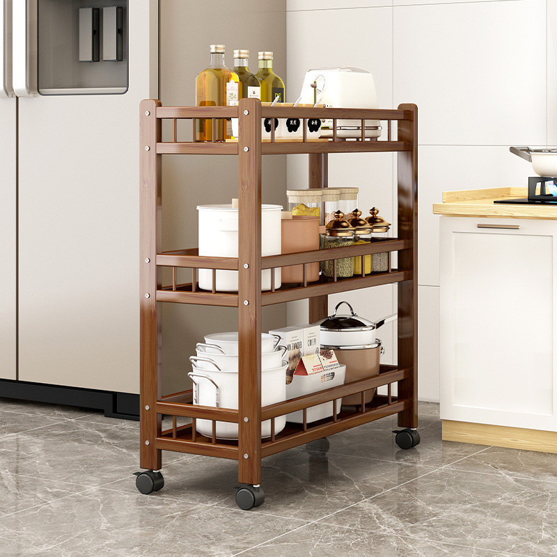 【FYS】Kitchen Multifunctional Gap Rack Floor-standing Multi-Layer Wheel ...