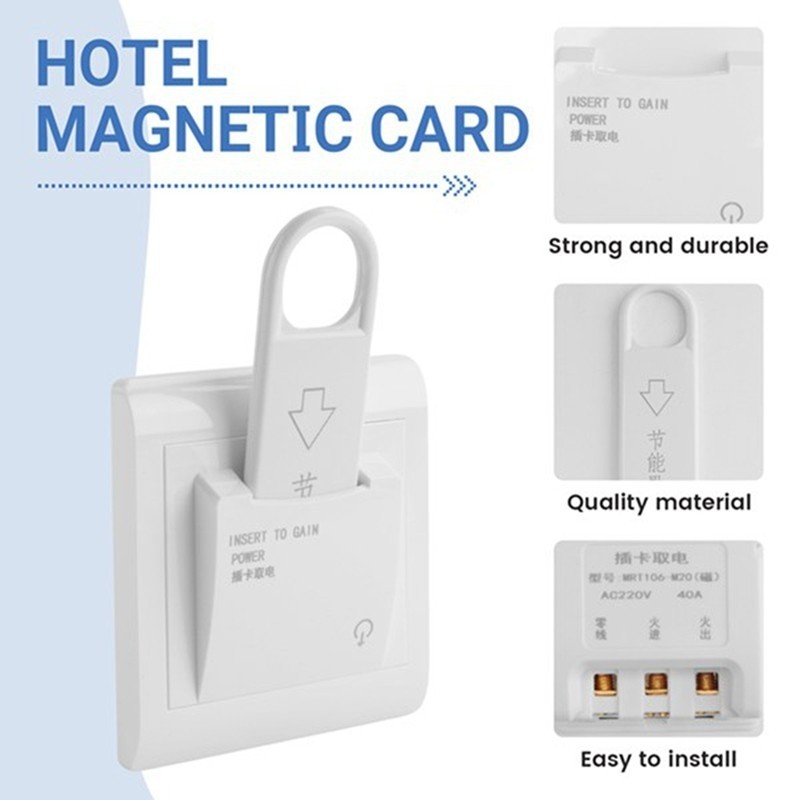 Hotel Smart Card Power Switch Magnetic Insert Key Fireproof Energy ...
