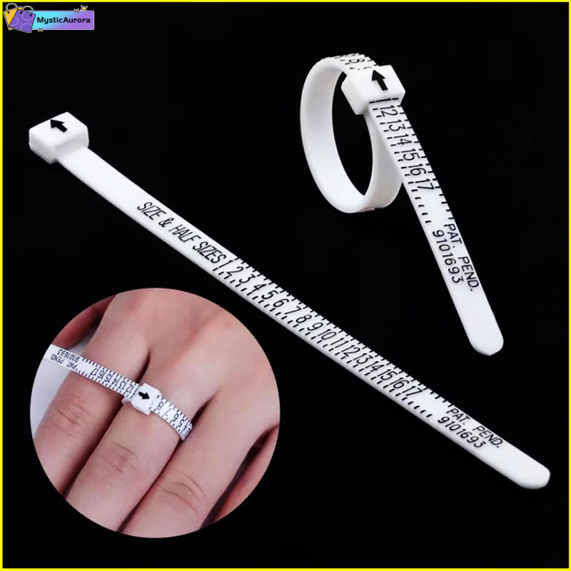 【⭐MA】Ring Ruler Measurer Finger Coil Ring Sizing Tool US Ring Sizer ...
