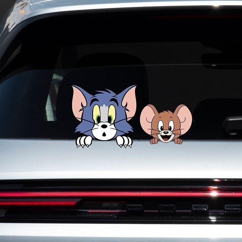 New Creativity Tom and Jerry Sticker Waterproof Reflective Stickers Car ...