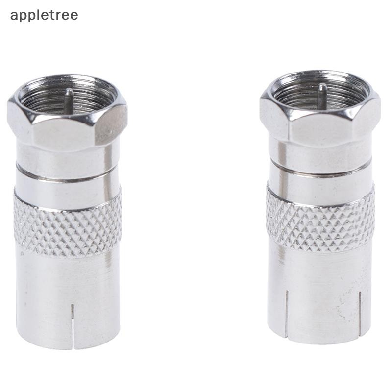 Ple Pcs F Type Male Plug Connector Socket To Rf Coax Tv Aerial Female Rf Adapters N Shopee