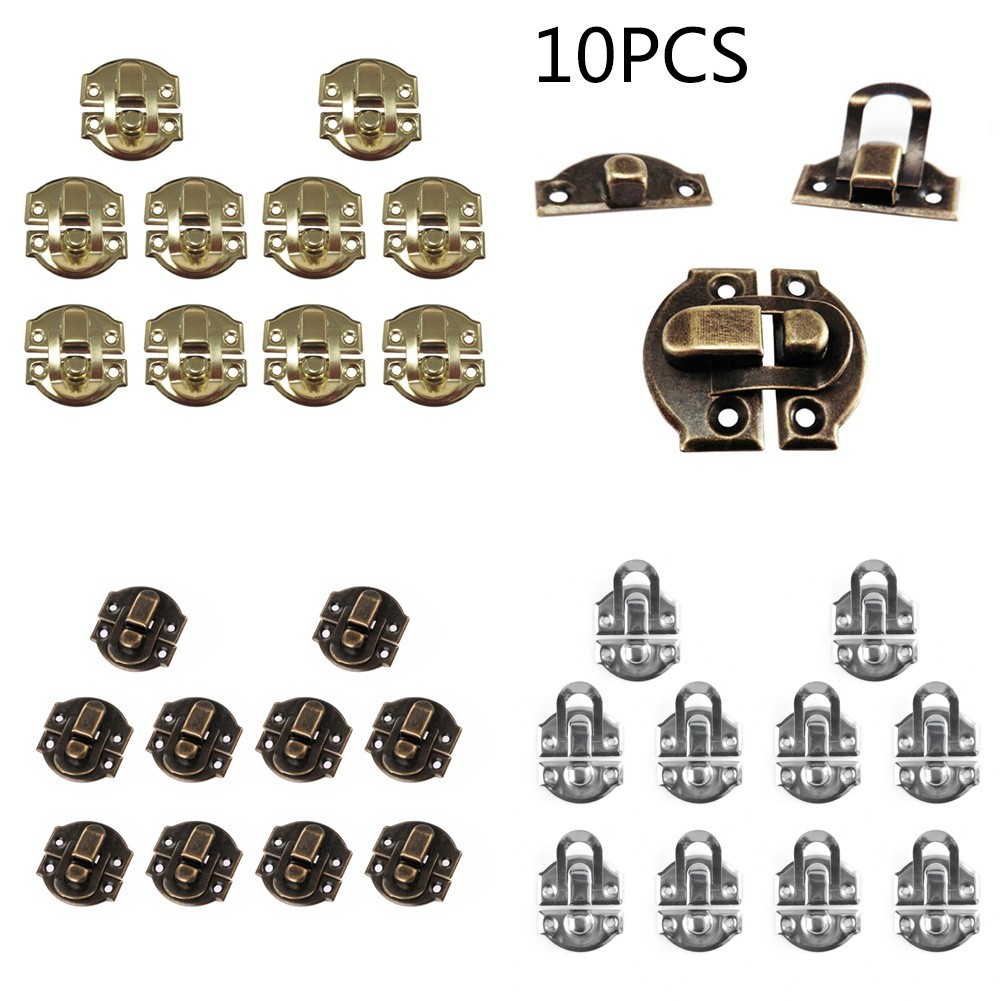 10pcs Mini for Suitcase Box Mailbox Chest Trunk Toggle Catch Lock Latch ...