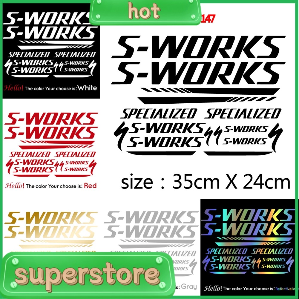 SUPER| SPECIALIZED S-WORKS Sticker Decal for Mountain Bike/Road Bike ...