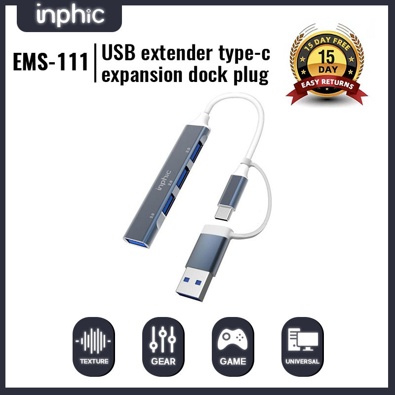 INPHIC 4-in-1 Multifunctional Typec USB Hub With USB 3.0/2.0 Ports ...