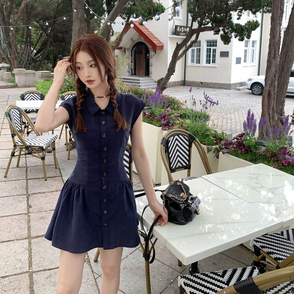 button up floral mini dress Pretty Pixie Women Floral Print A-Line Dress For Women (Cream, M)