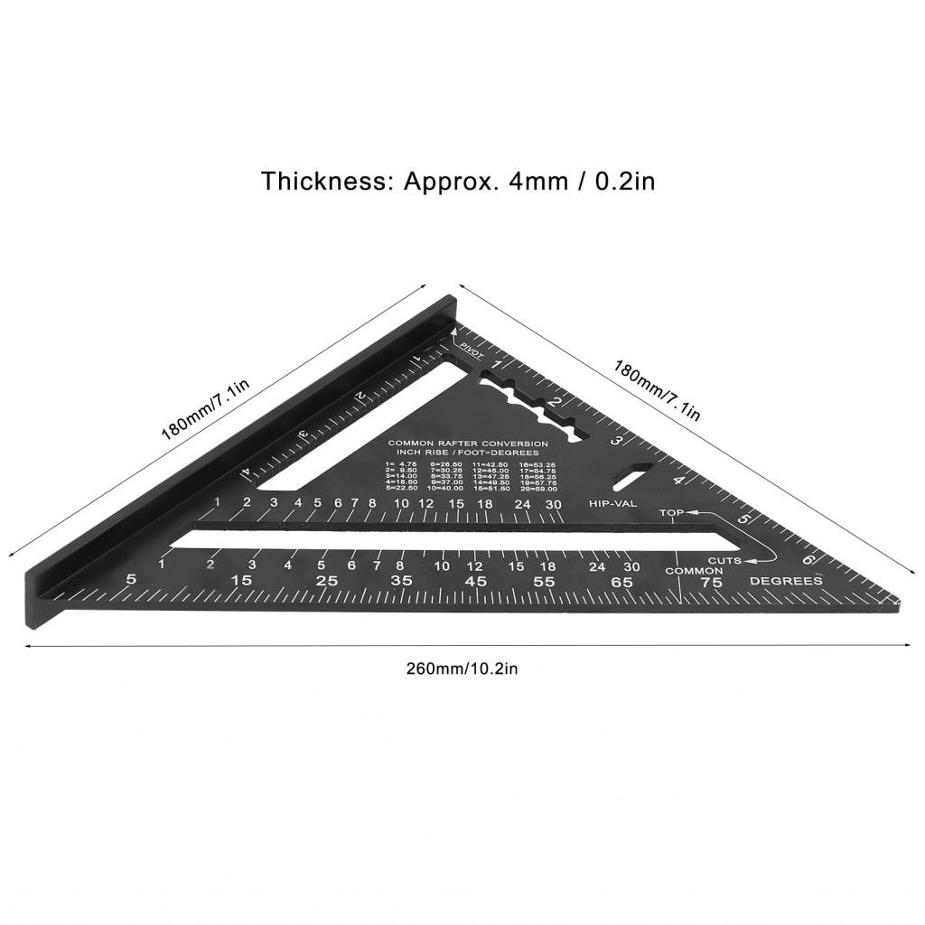 Triangular Ruler Aluminum Scale Drafting LLI | Shopee Philippines