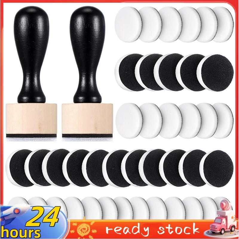 []42-Piece Mini Ink Tool Set, Includes 2 Round Mini Smudge Tools and 40 ...