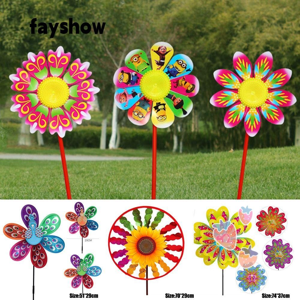 FAY Colorful Animal Windmills For Home Garden Kids Toys DIY Wind ...