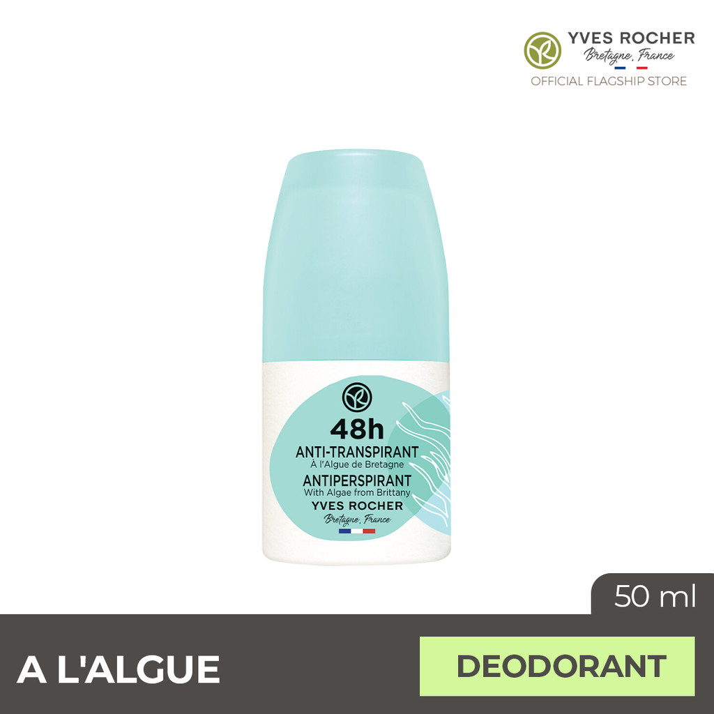 48h Antiperspirant Deodorant Roll On 50ml Algae from Brittany for All ...