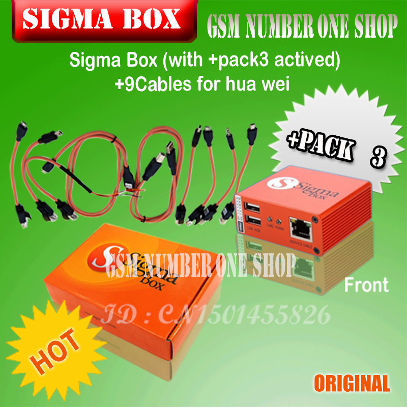 ️Gsmjustoncct100% Original newest version sigma box with 9 cables with ...