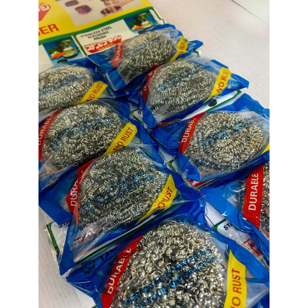 Steelwool Stainless Steel Wool 12pcs Tiger Scouring pads Scrubbing ...
