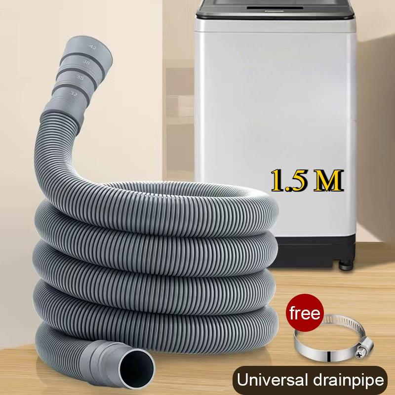 1.5M Washing Machine Waste Drain Hose Universal Drum Inner Drain Hose ...