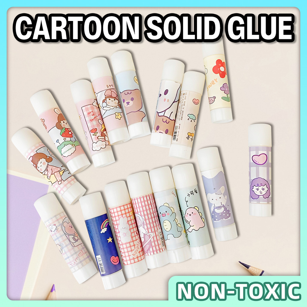 Cute Cartoon Solid Glue High Viscosity Office PVA Glue Stick School ...