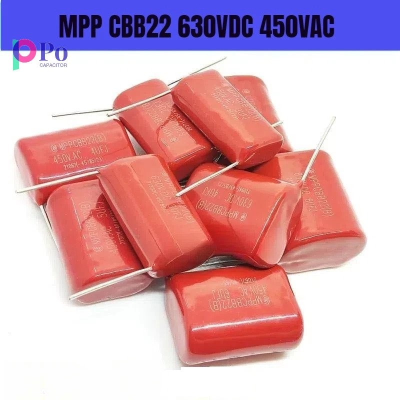 Mpp Polypropylene Capacitor CBB22 2UF 3UF 3.3 UF 4UF 5UF 6UF 6.8 UF ...
