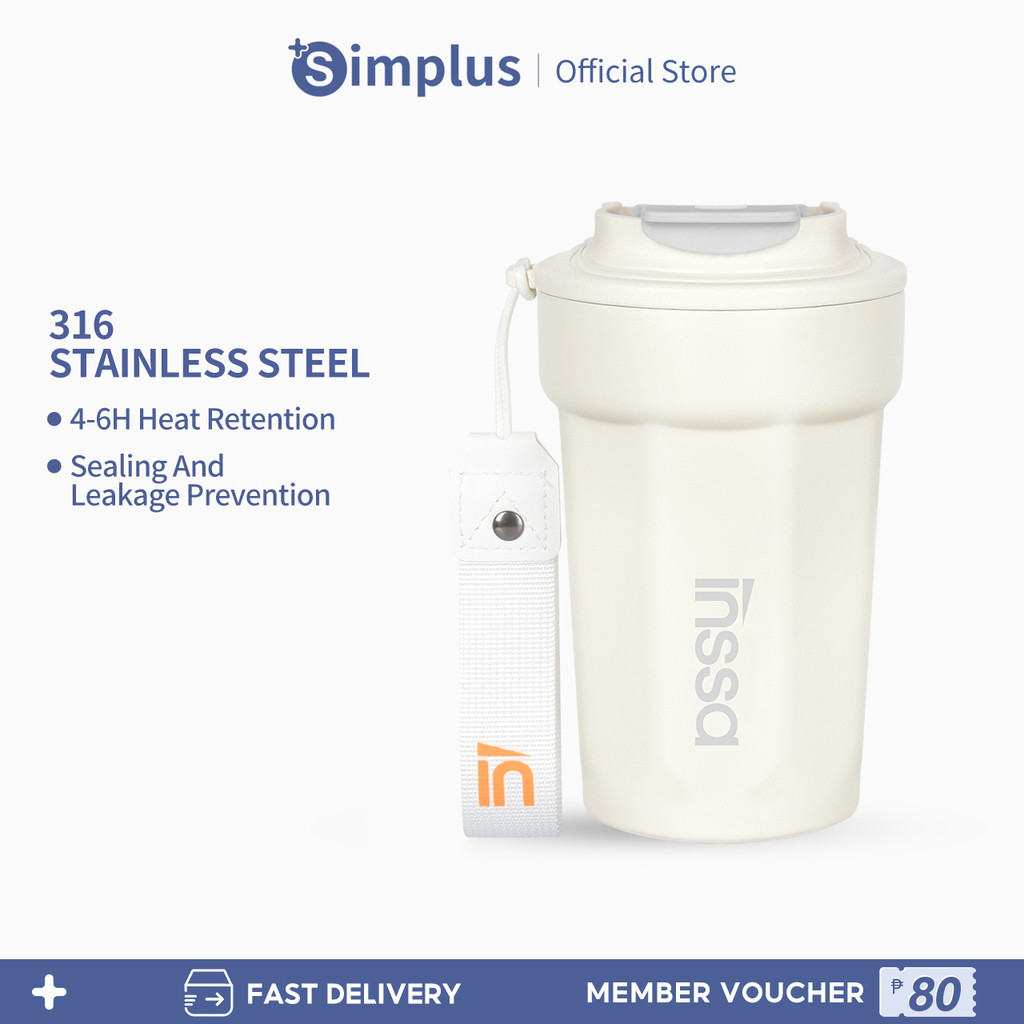 Simplus Coffee Mug Tumbler Mug 316 Stainless Steel BWBH001 | Shopee ...