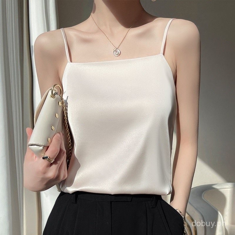 Fast Shipping Womens Cool Thin Silk Loose Tank Top Camisole Spaghetti ...