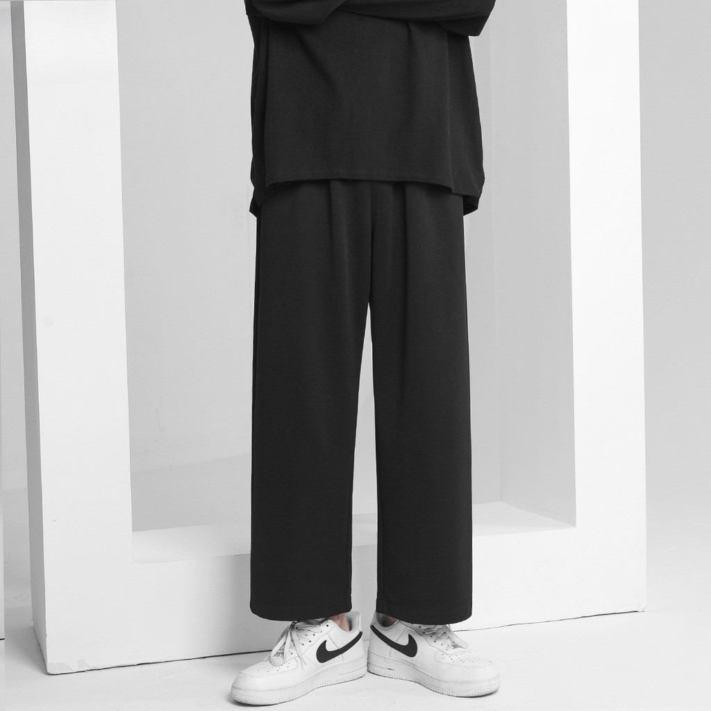 Unisex Loose Fit Wide Leg Jogging Pants M-5XL Plus Size Thin Summer ...