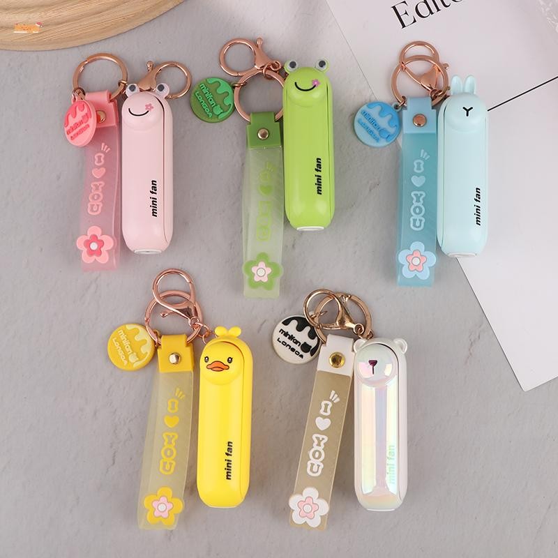 Sweet Creative Animal-shaped Keychain Fan Folding Hidden Blade Switch ...