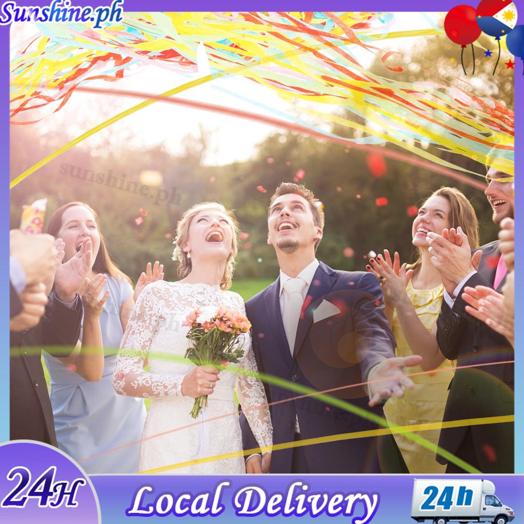 20Pcs Hand Throw Confetti Streamers Multi Color Streamer Poppers No ...