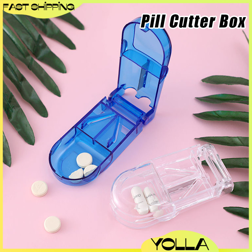 Portable Pill Cutter for Small Tablet Transparent Medicine Cutter ...