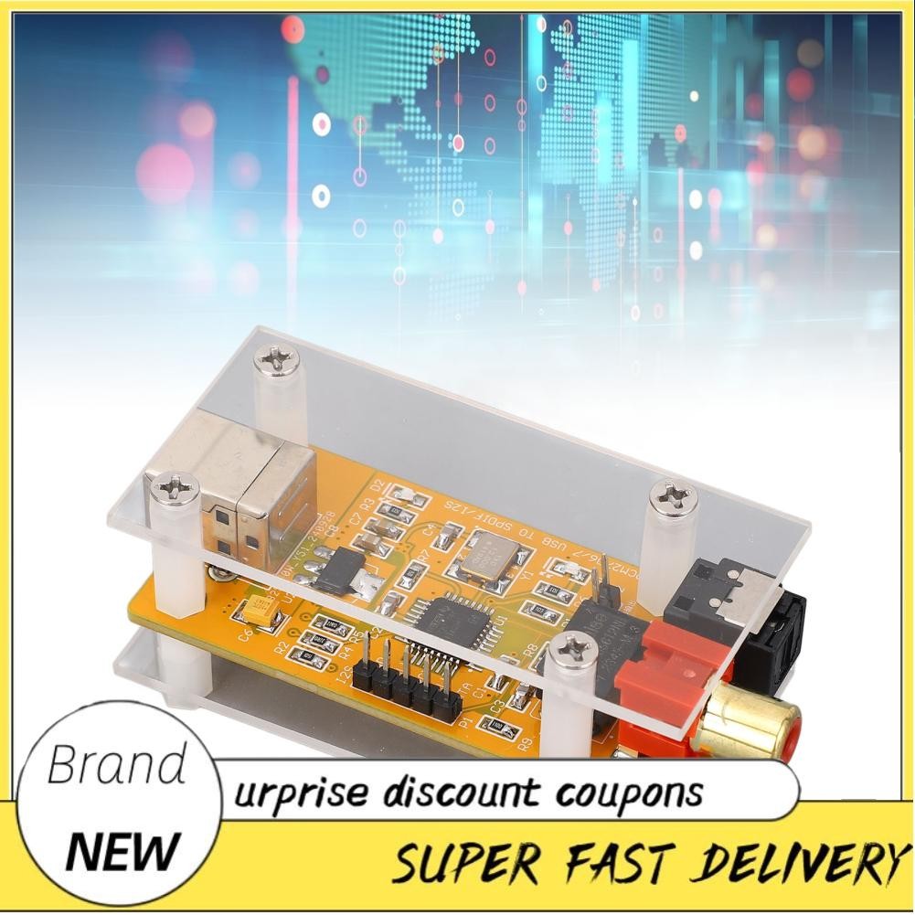Freemarket Coaxial Optical Fiber Output Sound Card USB To I2S High ...