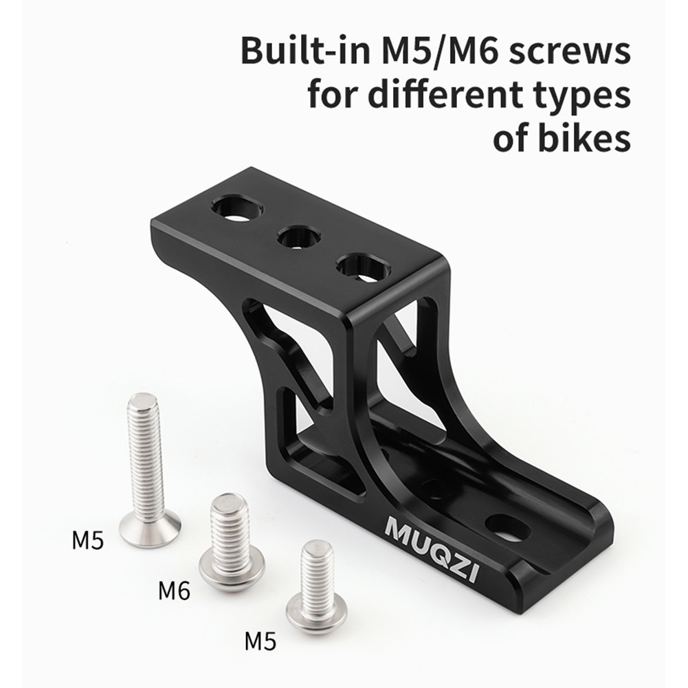MUQZI Folding Bike Front Bag Carrier Mount Raise Holder Aluminum Alloy ...