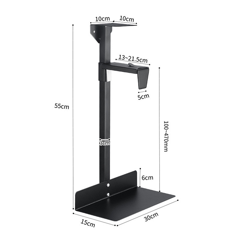 # JTPH # PC Case Holder Under Desk Wall Side CPU Stand Adjustable ...