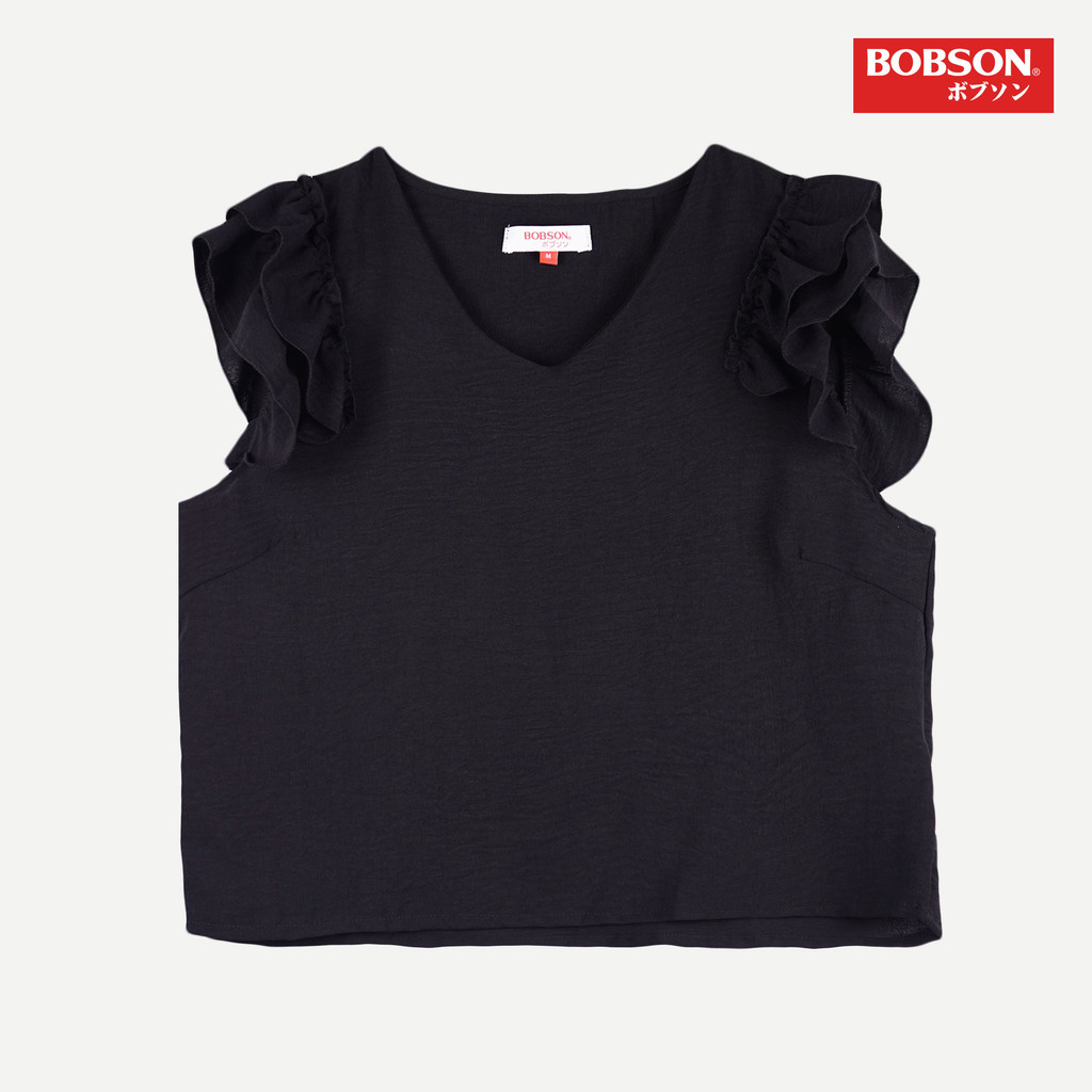 Bobson Japanese Ladies Basic Woven Shirt Relaxed Fit 154995 (Beige) main image 1