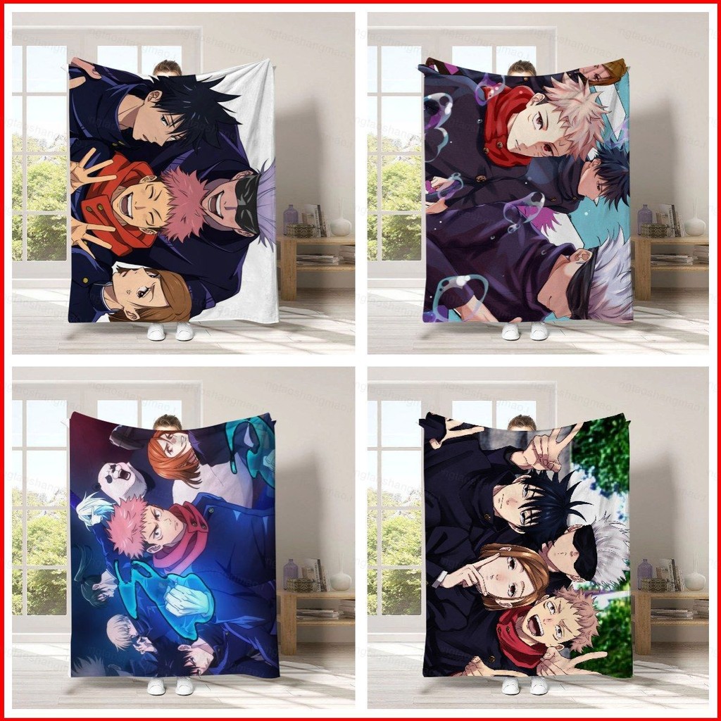 YTS Jujutsu Kaisen Satoru Gojo Anime Blanket Home Bedroom Napping Four ...