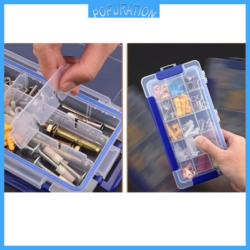 POP Small Parts Organizer Compartments Parts Organizer with Removable ...