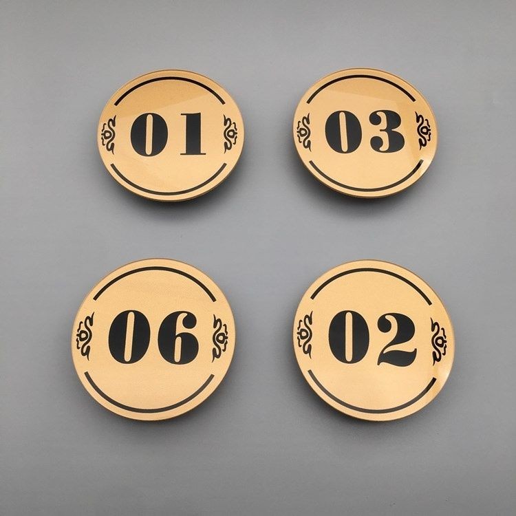 ADSM/Acrylic Table Number Plate Restaurant Waterproof Table Number ...