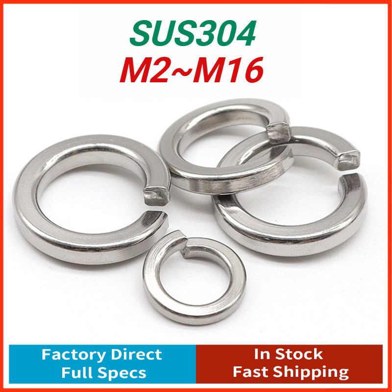 Lock washer Spring lockwasher 304 Stainless Steel M2/M2.5/M3/M4/M5/M6 ...
