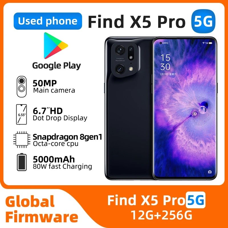 Oppo Find X5 Pro Qualcomm Snapdragon 8 Gen 1 5G 6.7