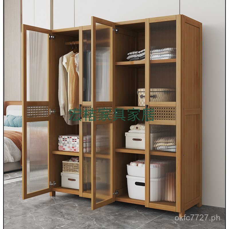 Home Economical Bedroom Sturdy Dormitory Bookshelf Wardrobe Simple ...