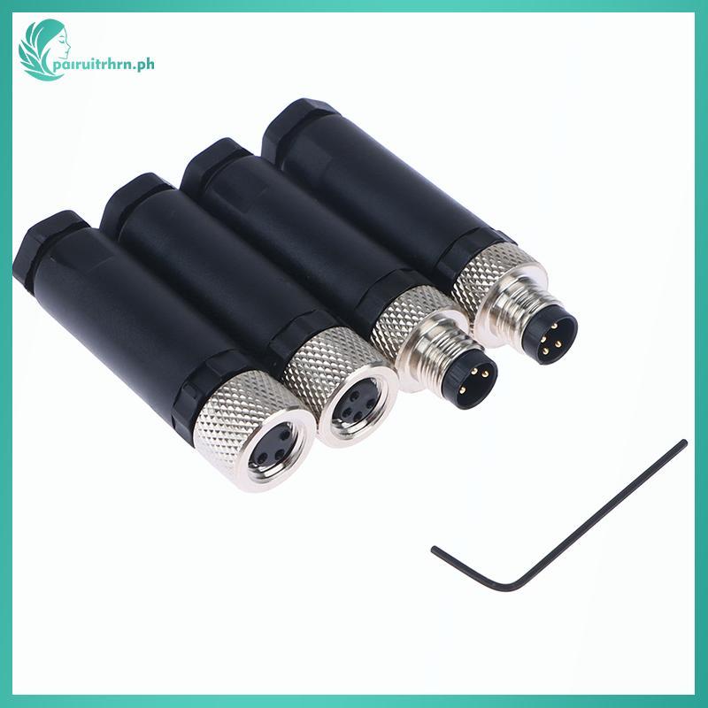 PRT M8 Sensor Connector Waterproof Male&female Plug Screw Threaded Plug ...