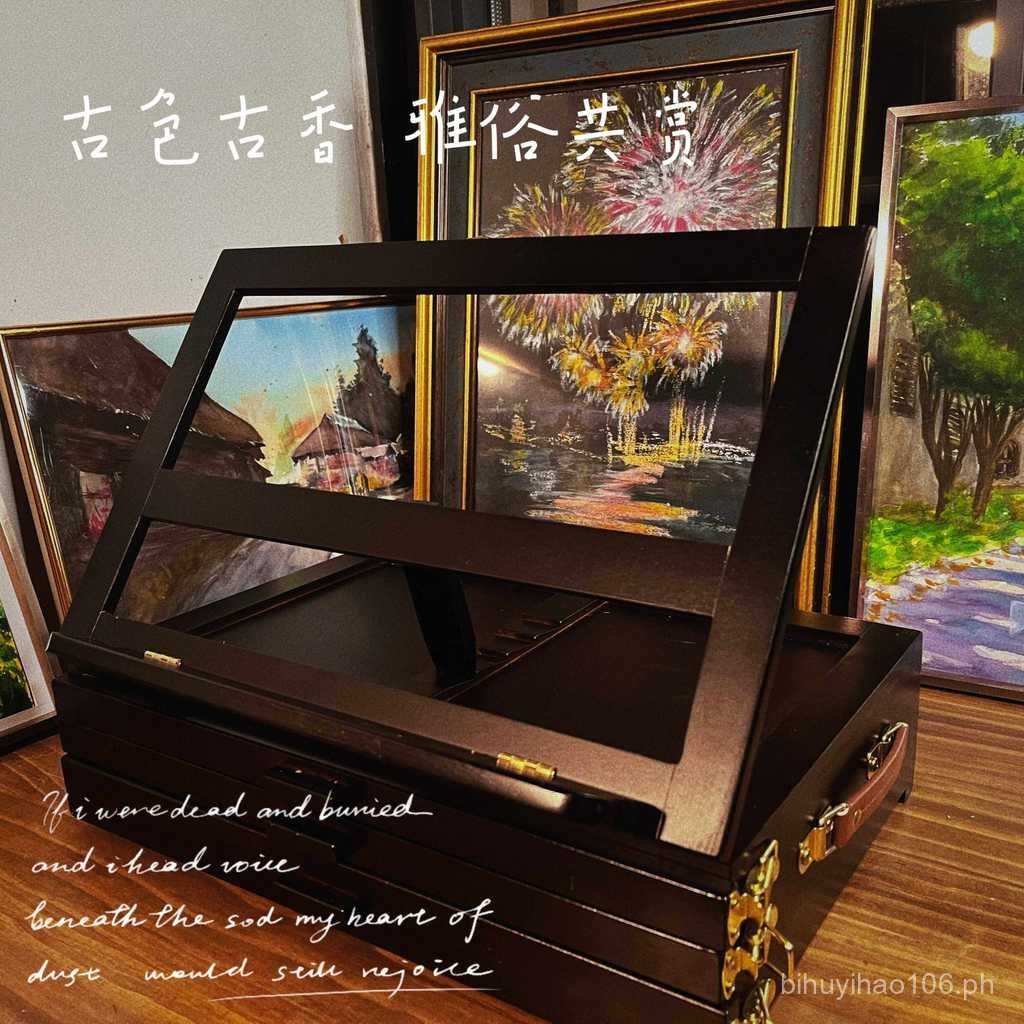 Beech Wood Easel for Art Students, Foldable, Dual-use for Flat and ...