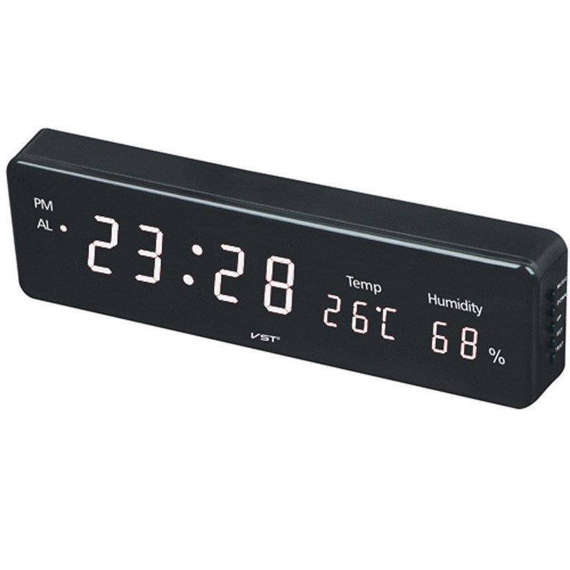 Practical Alarm Clock and Table LED Wall-Mounted Digital Clock Dual-Use ...
