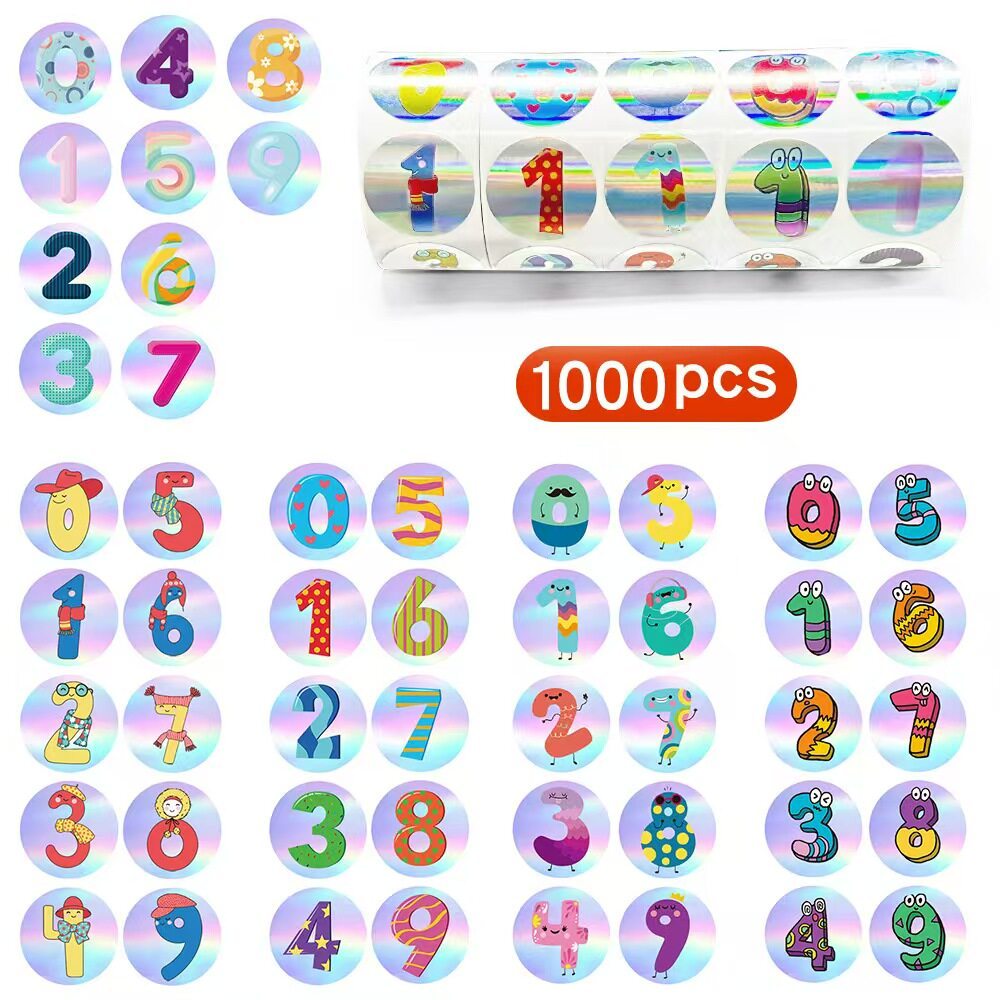 Multifunctional Universal 0 Stickers/Set Radium Number Stickers ...