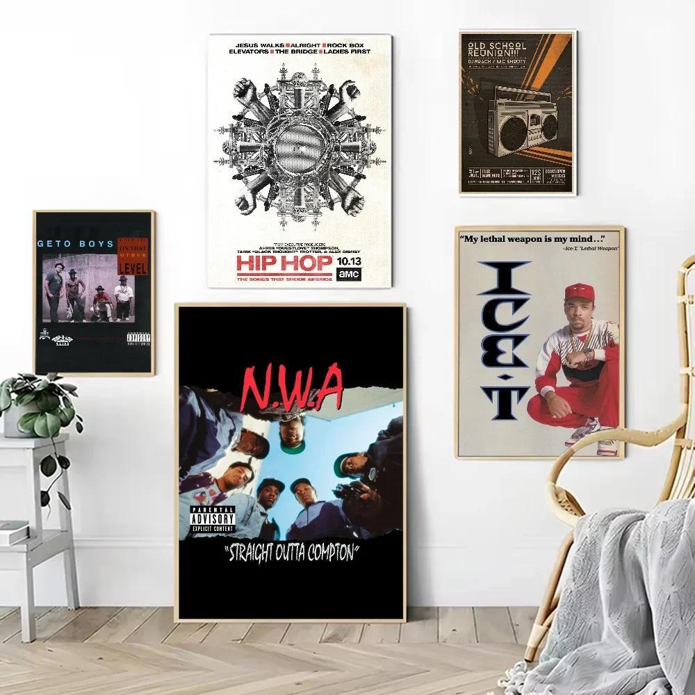 80s Retro Rap Hip Hop Poster Wall Chart Prints Posters Home Living Bed ...