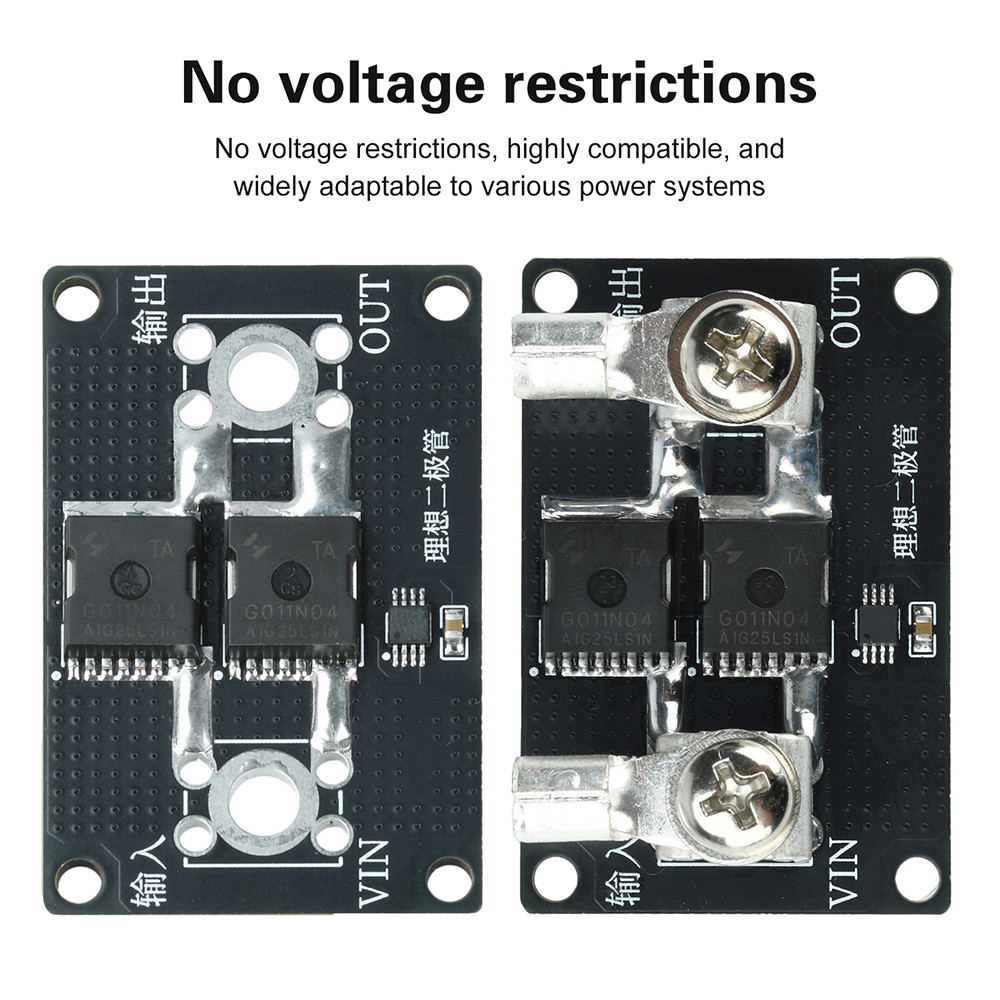Pcbfun 40A 65A 100A No Voltage Limit Reverse Flow Protection Ideal ...