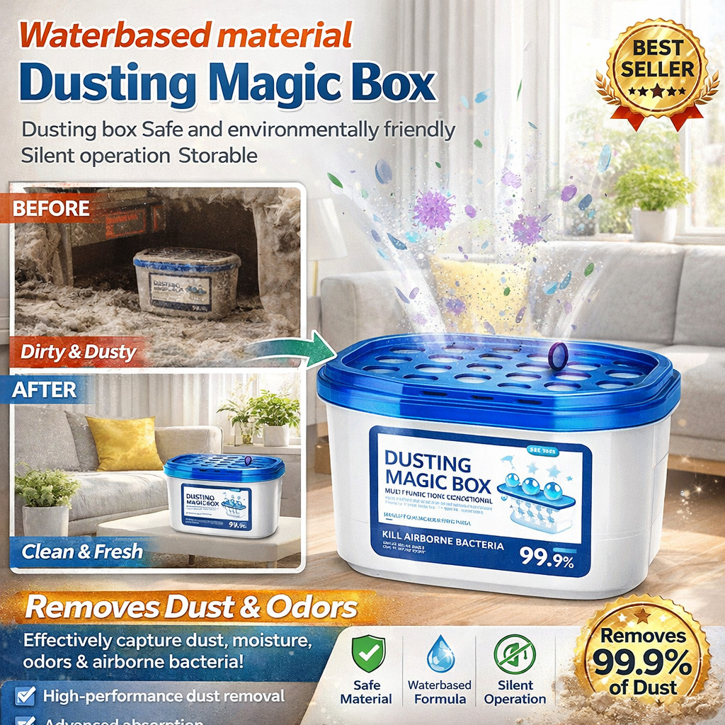 【Powerful 2025 Suction】【Dust Removal Magic Box】Absorb Dust Long-Lasting ...