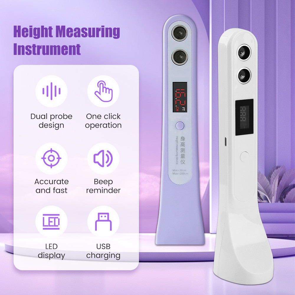 Portable Ultrasonic Stadiometer Height Measurement Tool Ruler Automatic ...