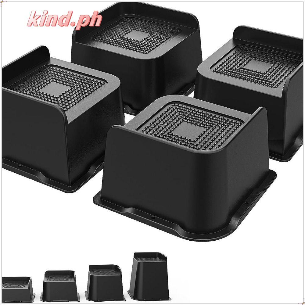 KIND 4 Pcs/Set Bed Risers, Support Heavy-Duty Oversized Furniture ...