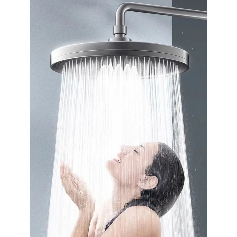 New 6 Modes Big Panel Large Flow Supercharge Rainfall Shower Head High ...